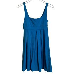 Susana Monaco Empire Waist Baby Doll Mini Dress in Vibrant Blue Size Small